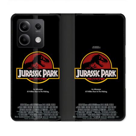 Housse Cuir Portefeuille Pour Xiaomi Redmi Note 13 5G Jurassik Park Affiche