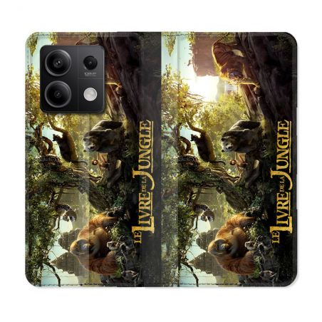 Housse Cuir Portefeuille Pour Xiaomi Redmi Note 13 5G Le Livre De La Jungle Affiche