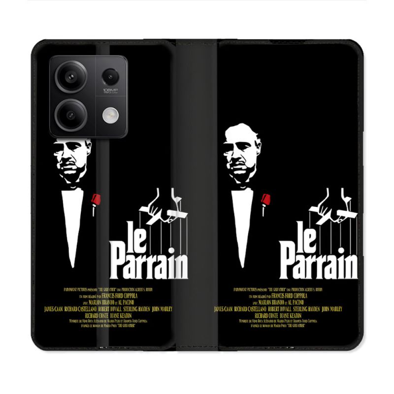 Housse Cuir Portefeuille Pour Xiaomi Redmi Note 13 5G Le Parrain Affiche
