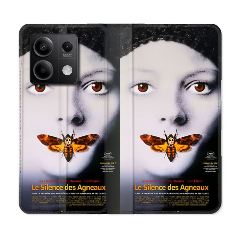 Housse Cuir Portefeuille Pour Xiaomi Redmi Note 13 5G Le Silence Des Agneaux Affiche