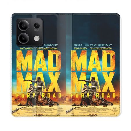 Housse Cuir Portefeuille Pour Xiaomi Redmi Note 13 5G Mad Max Affiche