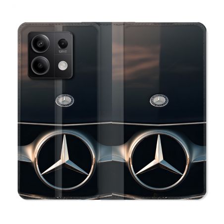 Housse Cuir Portefeuille Pour Xiaomi Redmi Note 13 5G Mercedes Calendre