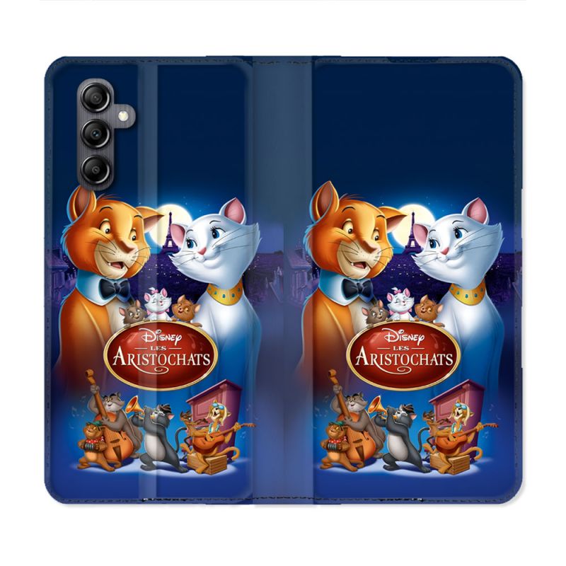 Housse Cuir Portefeuille Pour Samsung Galaxy A05S Les Aristochats