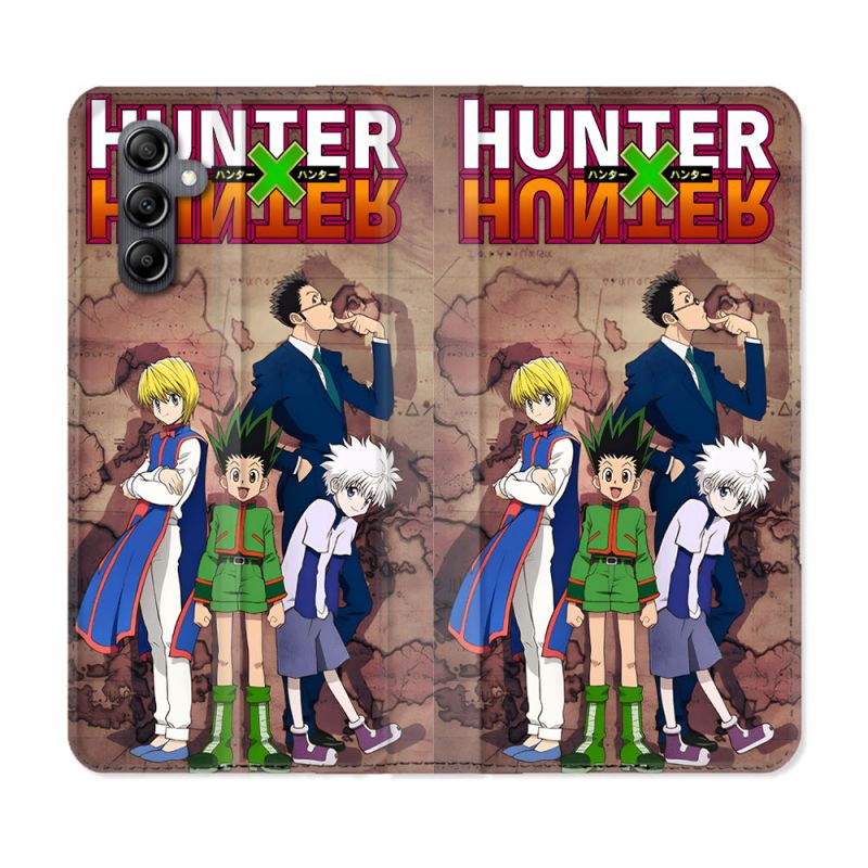 Housse Cuir Portefeuille Pour Samsung Galaxy A05S Manga Hunter X Hunter Vintage