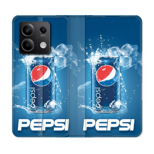 Housse Cuir Portefeuille Pour Xiaomi Redmi Note 13 5G Pepsi