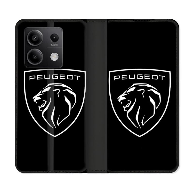 Housse Cuir Portefeuille Pour Xiaomi Redmi Note 13 5G Peugeot