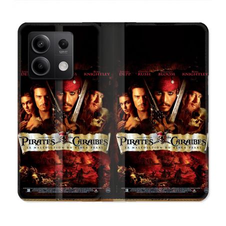 Housse Cuir Portefeuille Pour Xiaomi Redmi Note 13 5G Pirate Des Caraibes