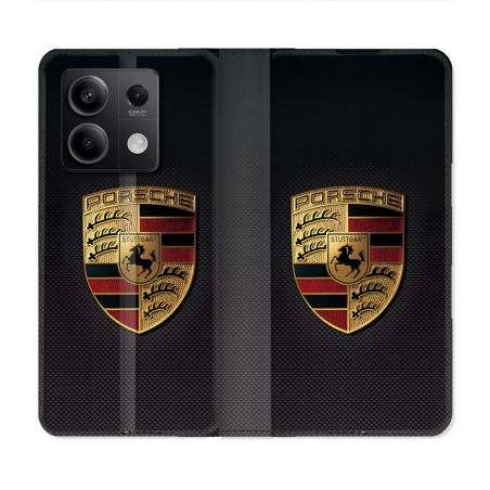 Housse Cuir Portefeuille Pour Xiaomi Redmi Note 13 5G Porsche Carbone