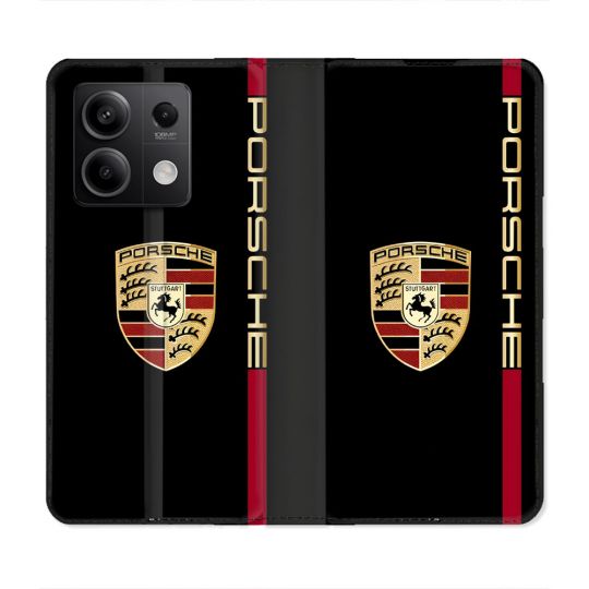Housse Cuir Portefeuille Pour Xiaomi Redmi Note 13 5G Porsche Line