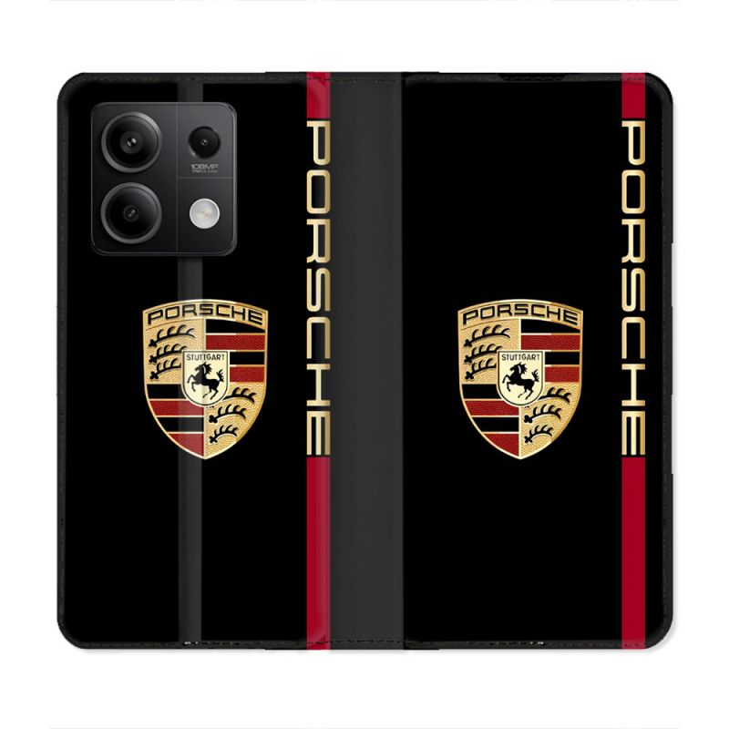 Housse Cuir Portefeuille Pour Xiaomi Redmi Note 13 5G Porsche Line