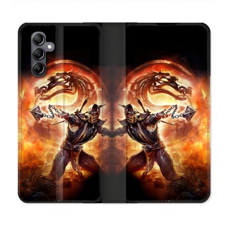 Housse Cuir Portefeuille Pour Samsung Galaxy A05S Mortal Combat