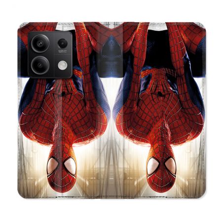 Housse Cuir Portefeuille Pour Xiaomi Redmi Note 13 5G Spiderman Invers