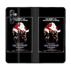 Housse Cuir Portefeuille Pour Samsung Galaxy A05S SOS Fantome Affiche