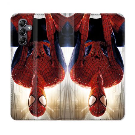 Housse Cuir Portefeuille Pour Samsung Galaxy A05S Spiderman Invers