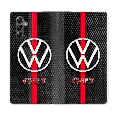Housse Cuir Portefeuille Pour Samsung Galaxy A05S Volkwagen Line