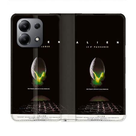 Housse Cuir Portefeuille Pour Xiaomi Redmi Note 13 4G Alien Affiche
