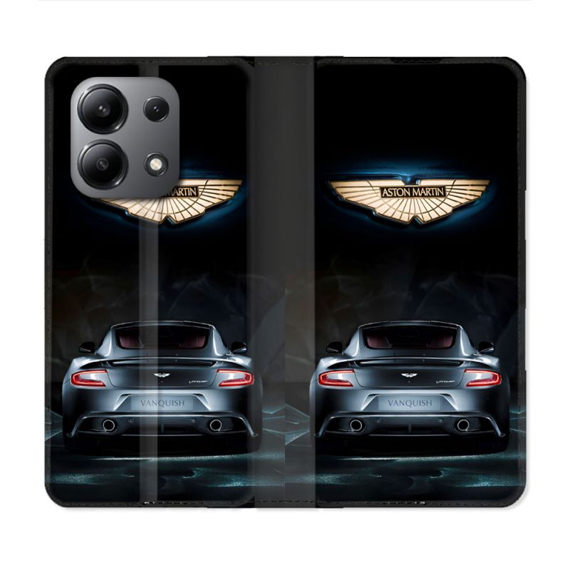 Housse Cuir Portefeuille Pour Xiaomi Redmi Note 13 4G Aston Martin