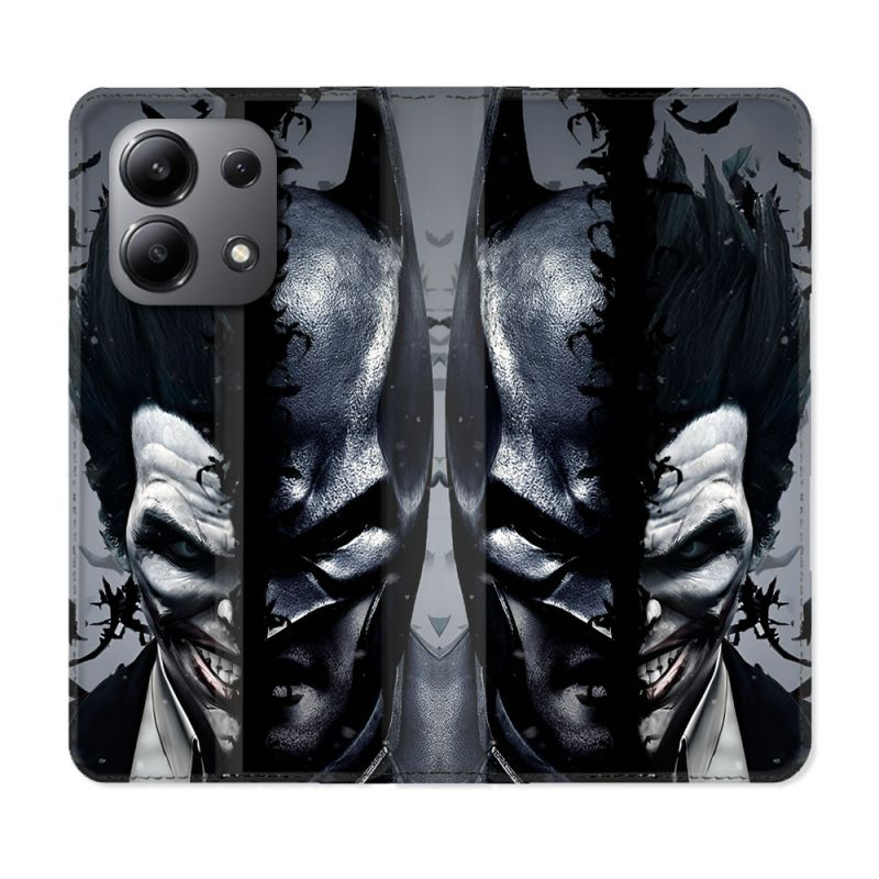Housse Cuir Portefeuille Pour Xiaomi Redmi Note 13 4G Batman Joker