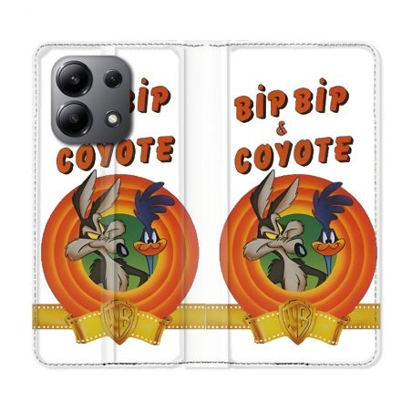 Housse Cuir Portefeuille Pour Xiaomi Redmi Note 13 4G Bip Bip Coyote