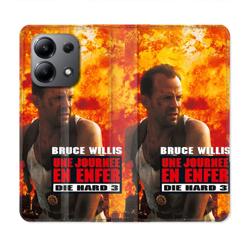 Housse Cuir Portefeuille Pour Xiaomi Redmi Note 13 4G Die Hard Affiche