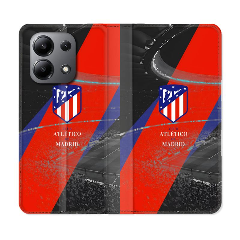 Housse Cuir Portefeuille Pour Xiaomi Redmi Note 13 4G Foot Athletico Madrid