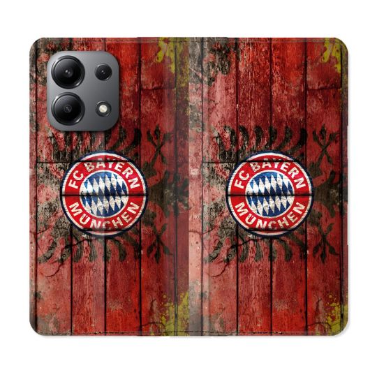 Housse Cuir Portefeuille Pour Xiaomi Redmi Note 13 4G Foot Bayern Munich Drapeau
