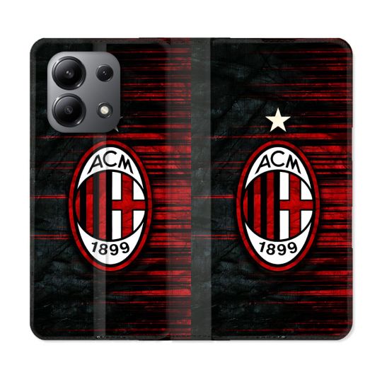 Housse Cuir Portefeuille Pour Xiaomi Redmi Note 13 4G Foot Milan AC