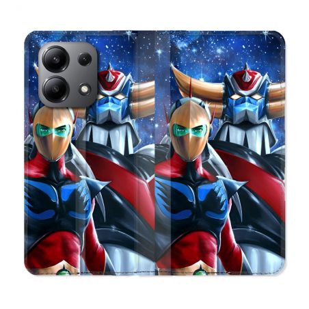 Housse Cuir Portefeuille Pour Xiaomi Redmi Note 13 4G Goldorak