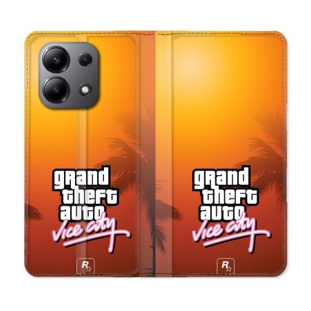 Housse Cuir Portefeuille Pour Xiaomi Redmi Note 13 4G GTA Vice City