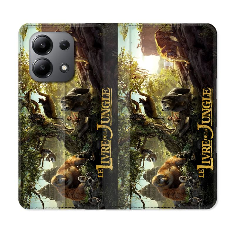 Housse Cuir Portefeuille Pour Xiaomi Redmi Note 13 4G Le Livre De La Jungle Affiche