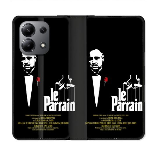 Housse Cuir Portefeuille Pour Xiaomi Redmi Note 13 4G Le Parrain Affiche