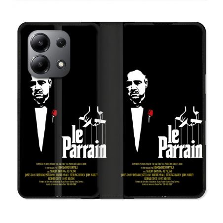 Housse Cuir Portefeuille Pour Xiaomi Redmi Note 13 4G Le Parrain Affiche