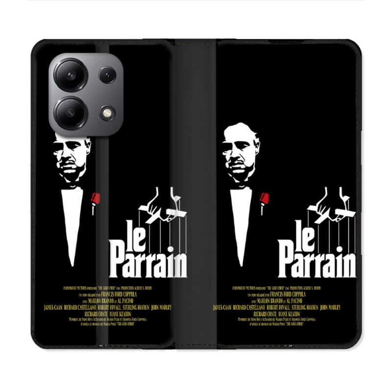 Housse Cuir Portefeuille Pour Xiaomi Redmi Note 13 4G Le Parrain Affiche
