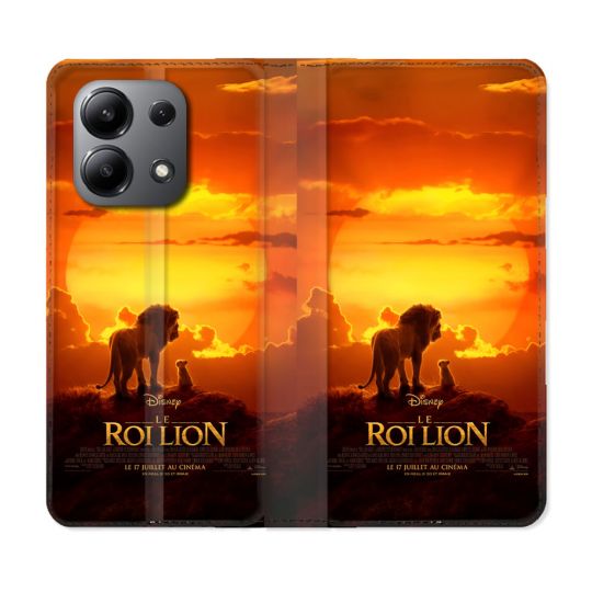 Housse Cuir Portefeuille Pour Xiaomi Redmi Note 13 4G Le Roi Lion Affiche