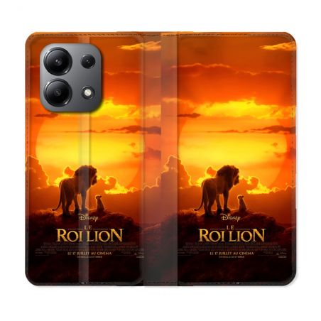 Housse Cuir Portefeuille Pour Xiaomi Redmi Note 13 4G Le Roi Lion Affiche