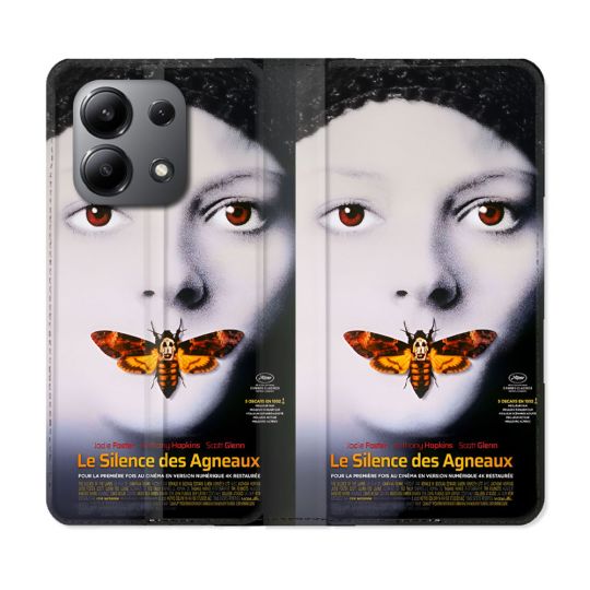 Housse Cuir Portefeuille Pour Xiaomi Redmi Note 13 4G Le Silence Des Agneaux Affiche