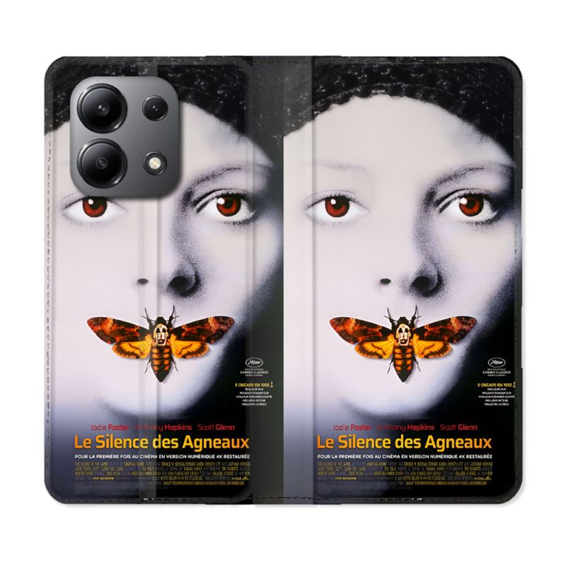 Housse Cuir Portefeuille Pour Xiaomi Redmi Note 13 4G Le Silence Des Agneaux Affiche