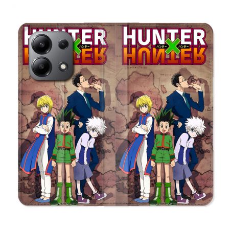 Housse Cuir Portefeuille Pour Xiaomi Redmi Note 13 4G Manga Hunter X Hunter Vintage
