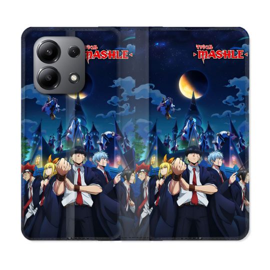 Housse Cuir Portefeuille Pour Xiaomi Redmi Note 13 4G Manga Mashle