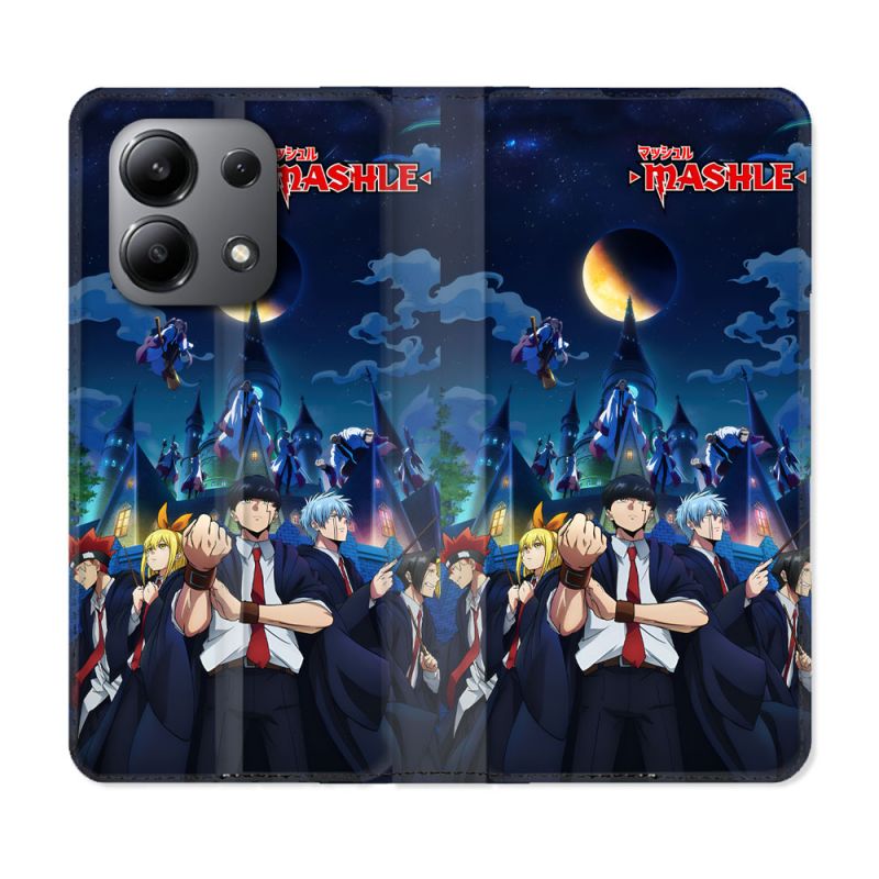 Housse Cuir Portefeuille Pour Xiaomi Redmi Note 13 4G Manga Mashle