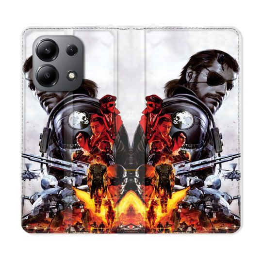 Housse Cuir Portefeuille Pour Xiaomi Redmi Note 13 4G Metal Gear Solid
