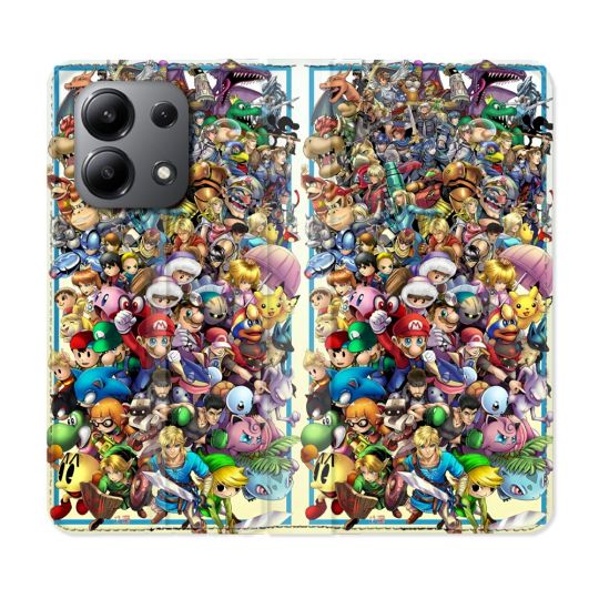 Housse Cuir Portefeuille Pour Xiaomi Redmi Note 13 4G Nintendo