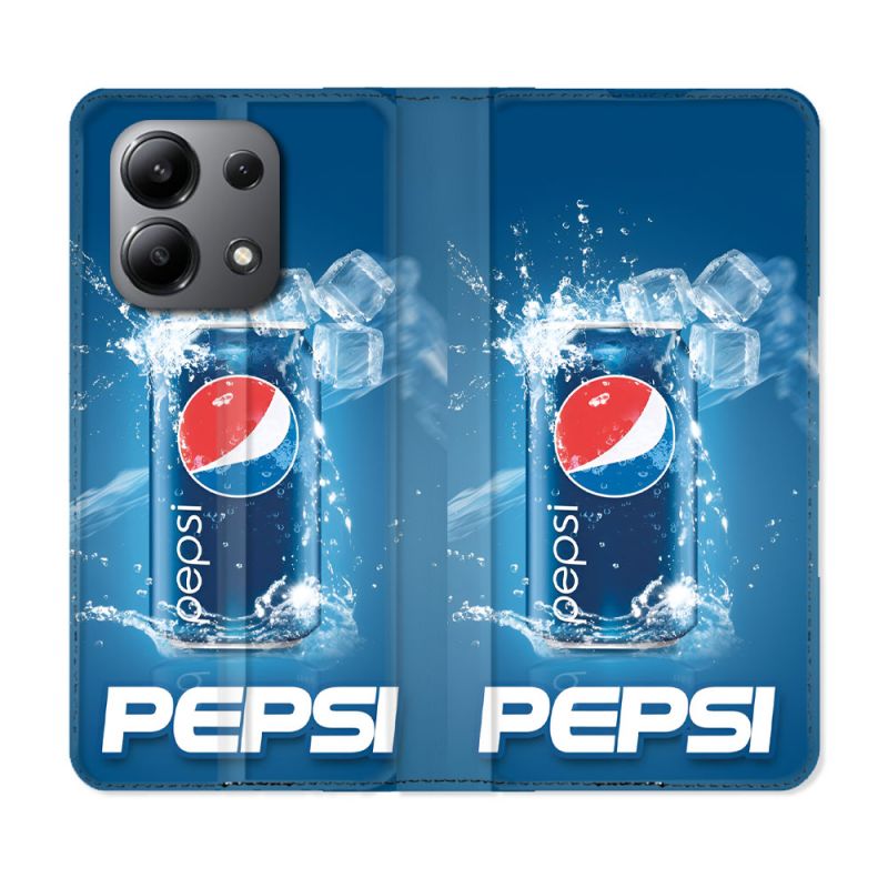 Housse Cuir Portefeuille Pour Xiaomi Redmi Note 13 4G Pepsi