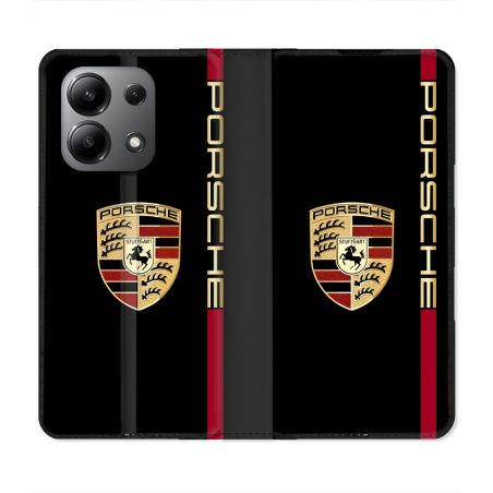 Housse Cuir Portefeuille Pour Xiaomi Redmi Note 13 4G Porsche Line