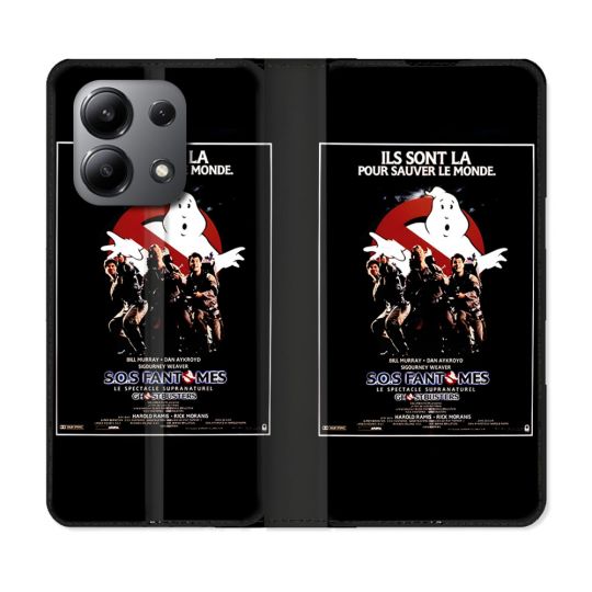 Housse Cuir Portefeuille Pour Xiaomi Redmi Note 13 4G SOS Fantome Affiche