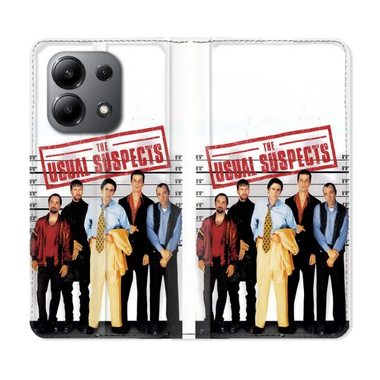 Housse Cuir Portefeuille Pour Xiaomi Redmi Note 13 4G The Usual Suspect Affiche