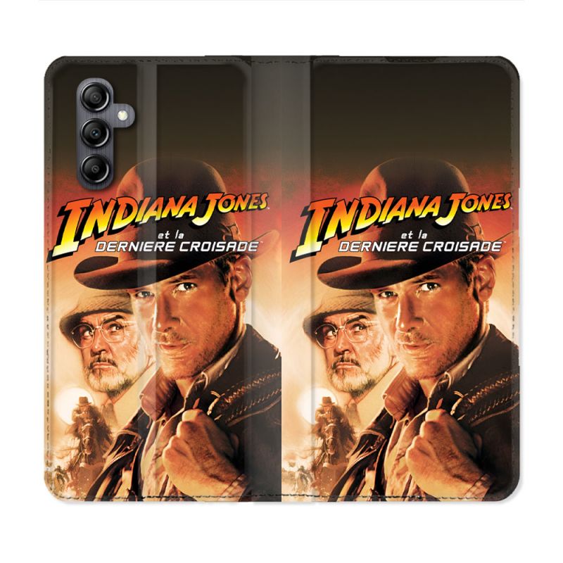 Housse Cuir Portefeuille Pour Samsung Galaxy A15 4G / 5G Indiana Jones Affiche