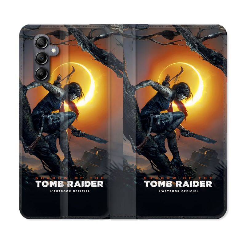 Housse Cuir Portefeuille Pour Samsung Galaxy A15 4G / 5G Tomb Raider