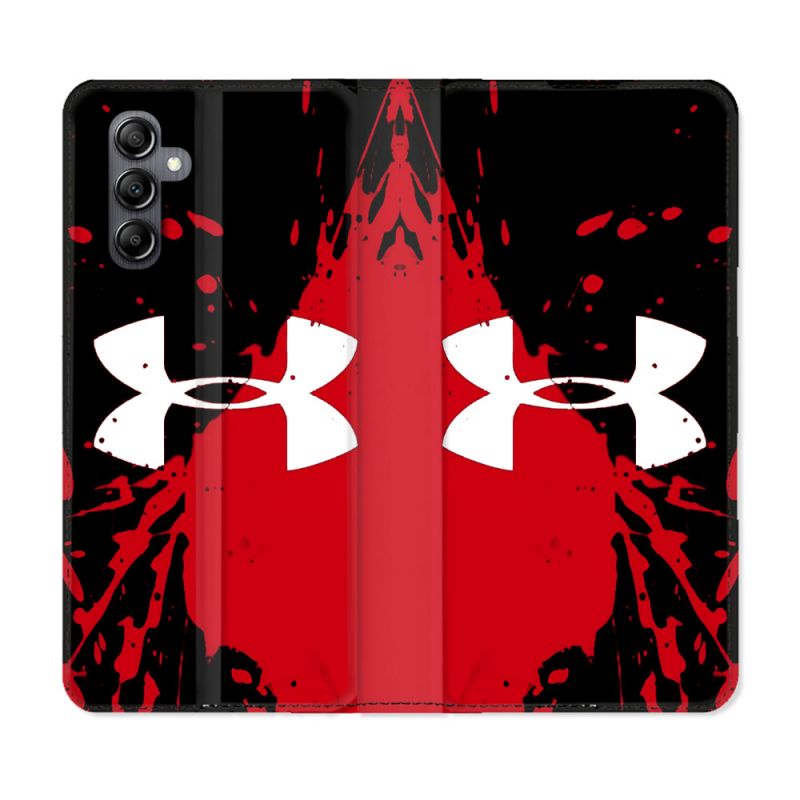 Housse Cuir Portefeuille Pour Samsung Galaxy A15 4G / 5G Under Armour