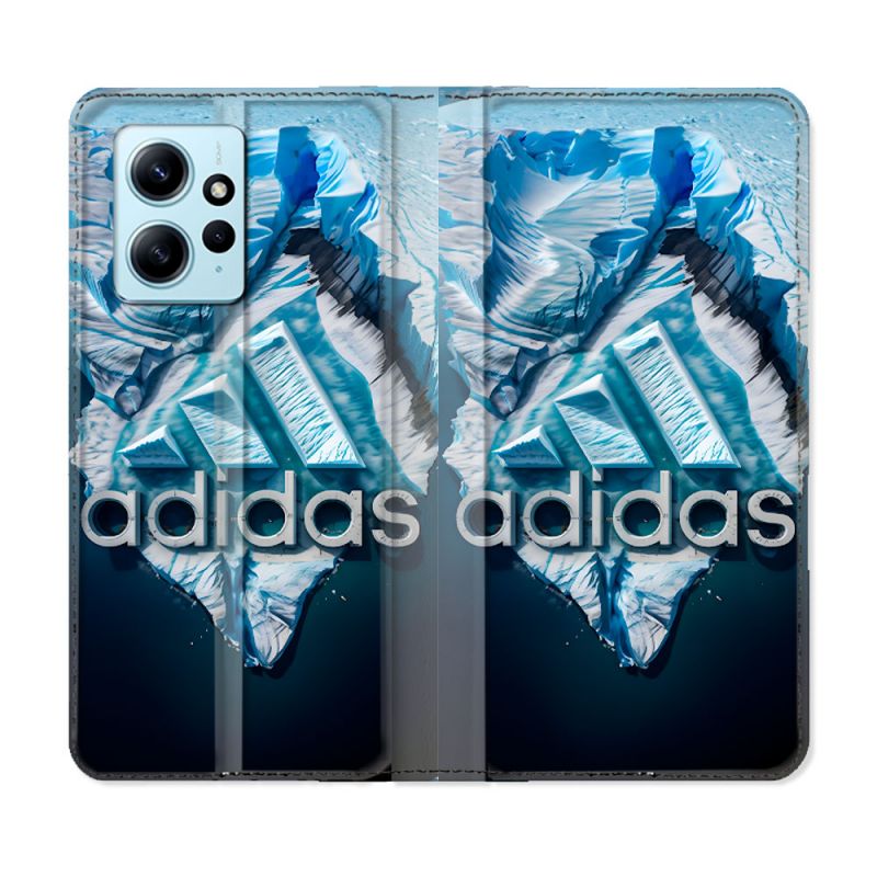 Housse Cuir Portefeuille Pour Xiaomi Redmi Note 12 4G Adidas Iceberg